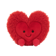 Jellycat Amuseables Beatie Heart Large Red