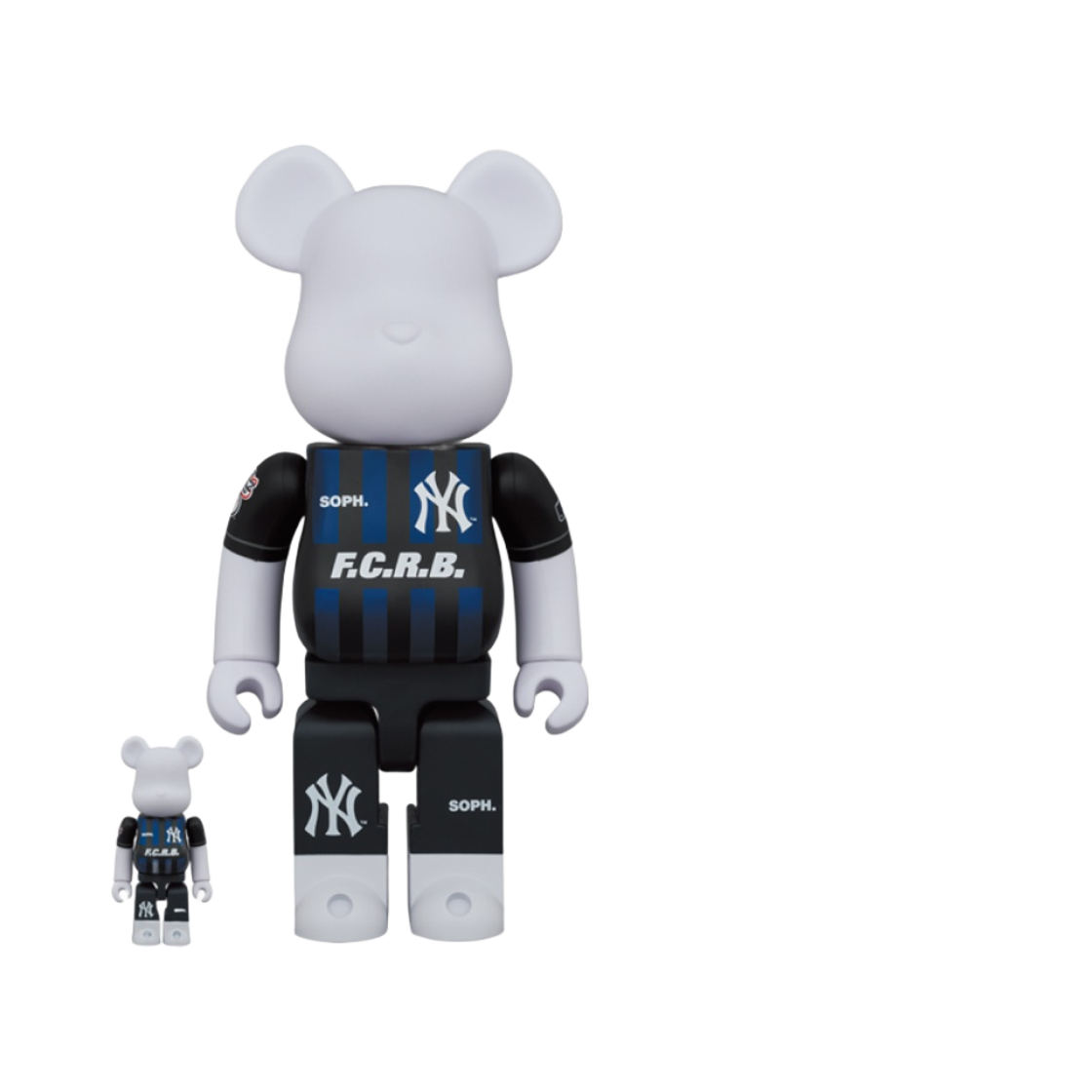 베어브릭 x FC 레알 브리스톨 x MLB 뉴욕 양키즈 100% & 400% 세트(Bearbrick x FC Real Bristol x MLB New York Yankees 100% & 400% Set) - 1