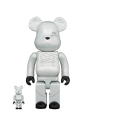 Bearbrick x Nike SB 2020 100% & 400% Set White