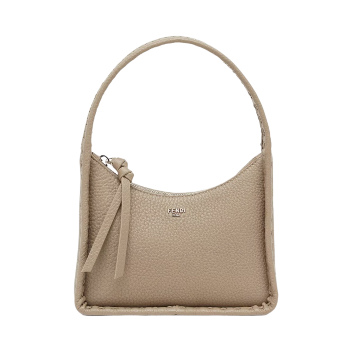 8BS094ANT2F04Y9 Fendi Fendessence Mini Topstitching Selleria Bag Dove Grey