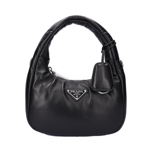 1BA384 [S등급] Prada Vintage Soft Padded Nappa Leather Mini Bag Black