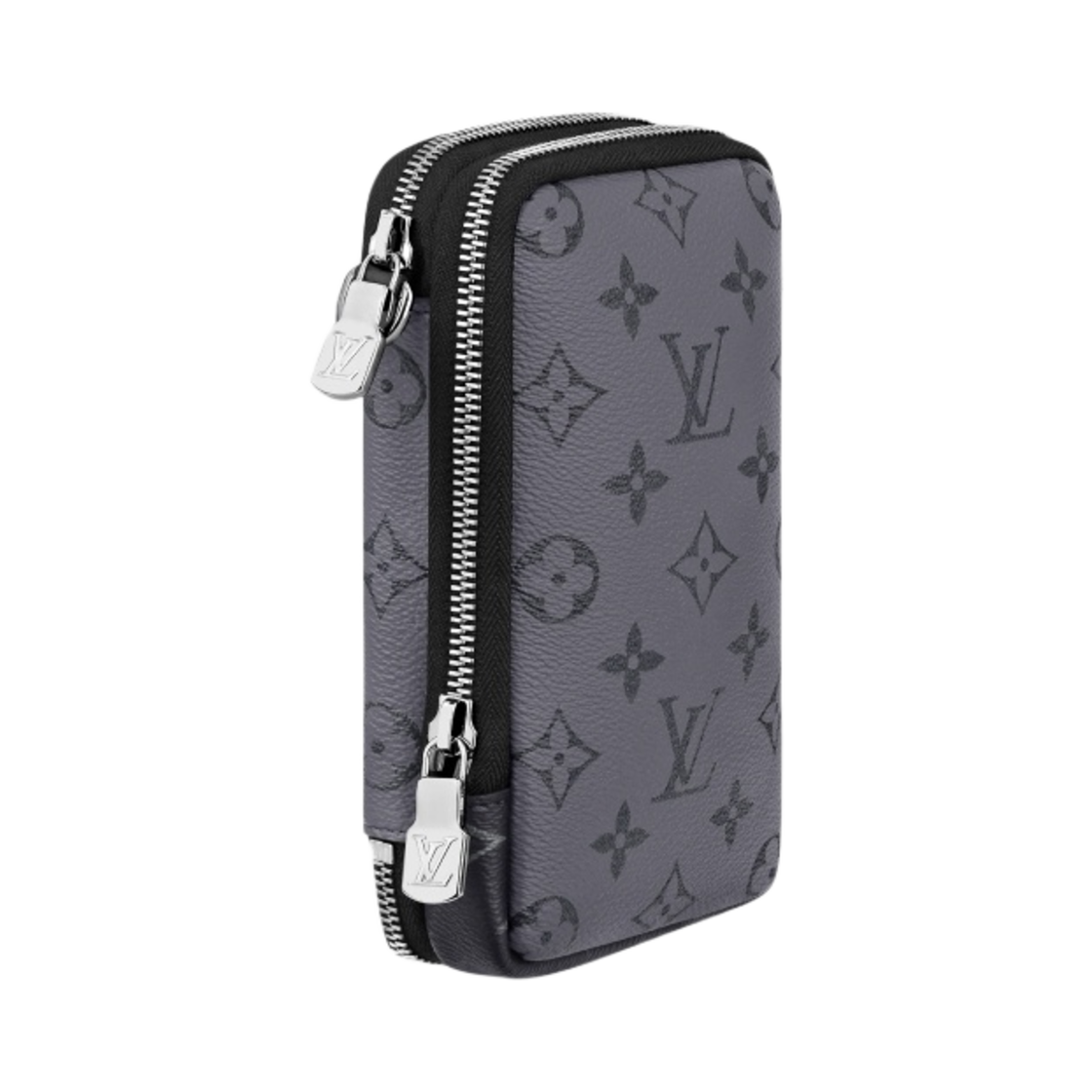 M69534 Louis Vuitton Double Phone Pouch Monogram Eclipse and Monogram Eclipse Reverse - #2