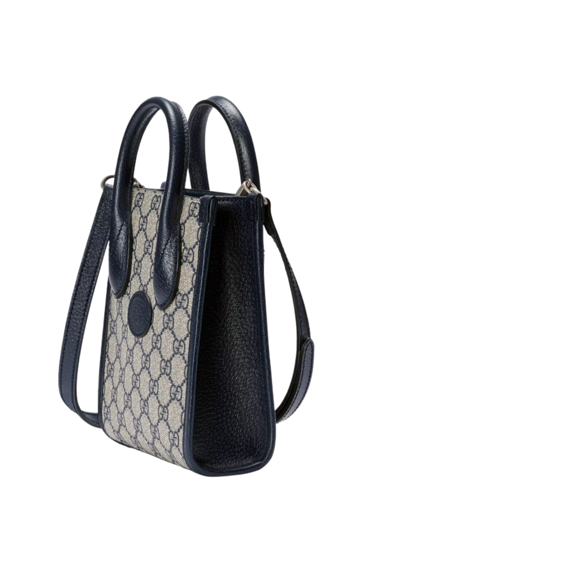 구찌 인터로킹 G 미니 토트백 베이지 블루(Gucci Mini Tote Bag with Interlocking G Beige Blue) - 2