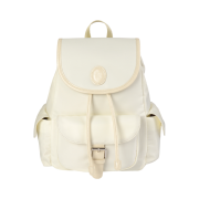 Anoetic Pocket Nylon Backpack Ivory
