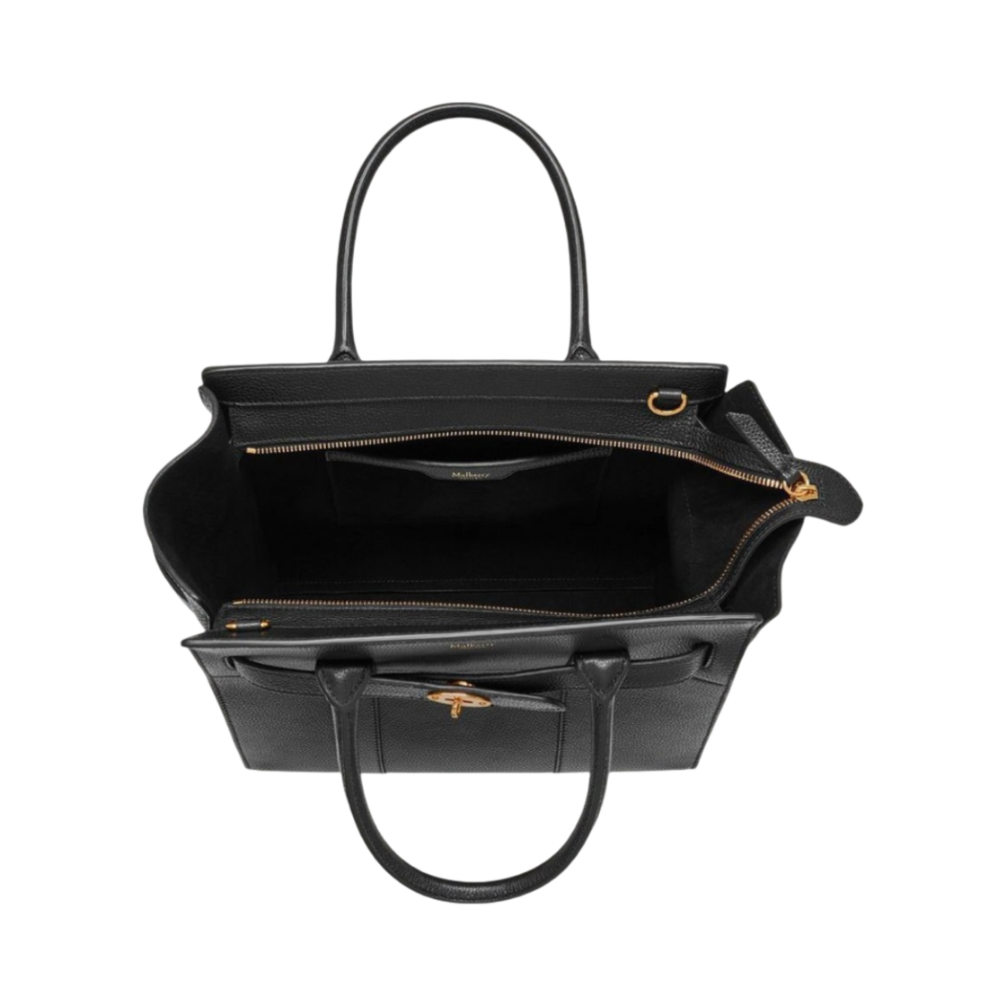 멀버리 스몰 클래식 그레인 스몰 지퍼 베이스워터 블랙(Mulberry Small Classic Grain Small Zipped Bayswater Black) - 4