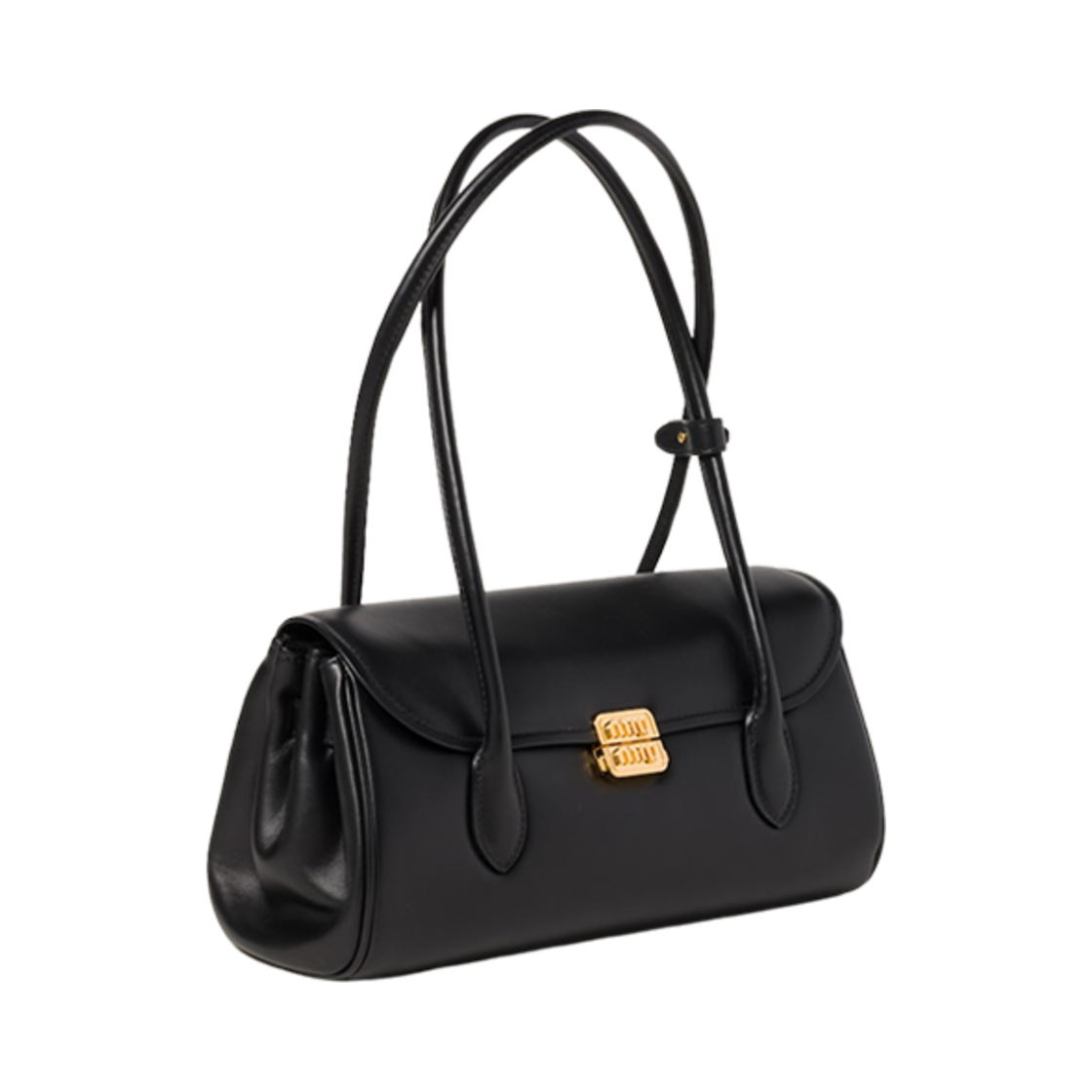 미우 미우 레더 숄더백 블랙(Miu Miu Leather Shoulder Bag Black) - 2