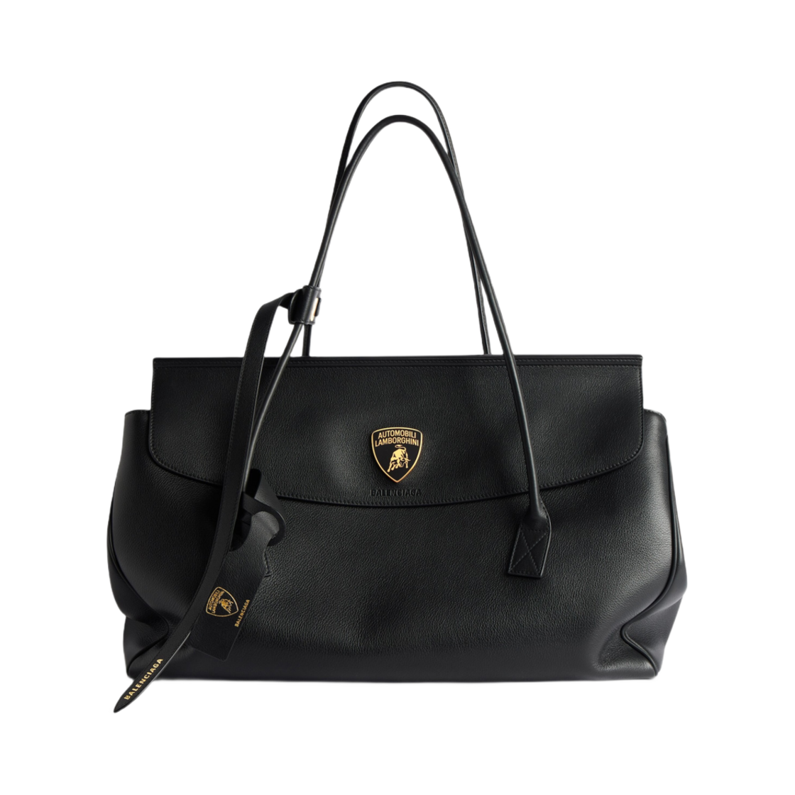 8354432ABY11000 Balenciaga x Automobili Lamborghini Carrie Carry All Bag Black