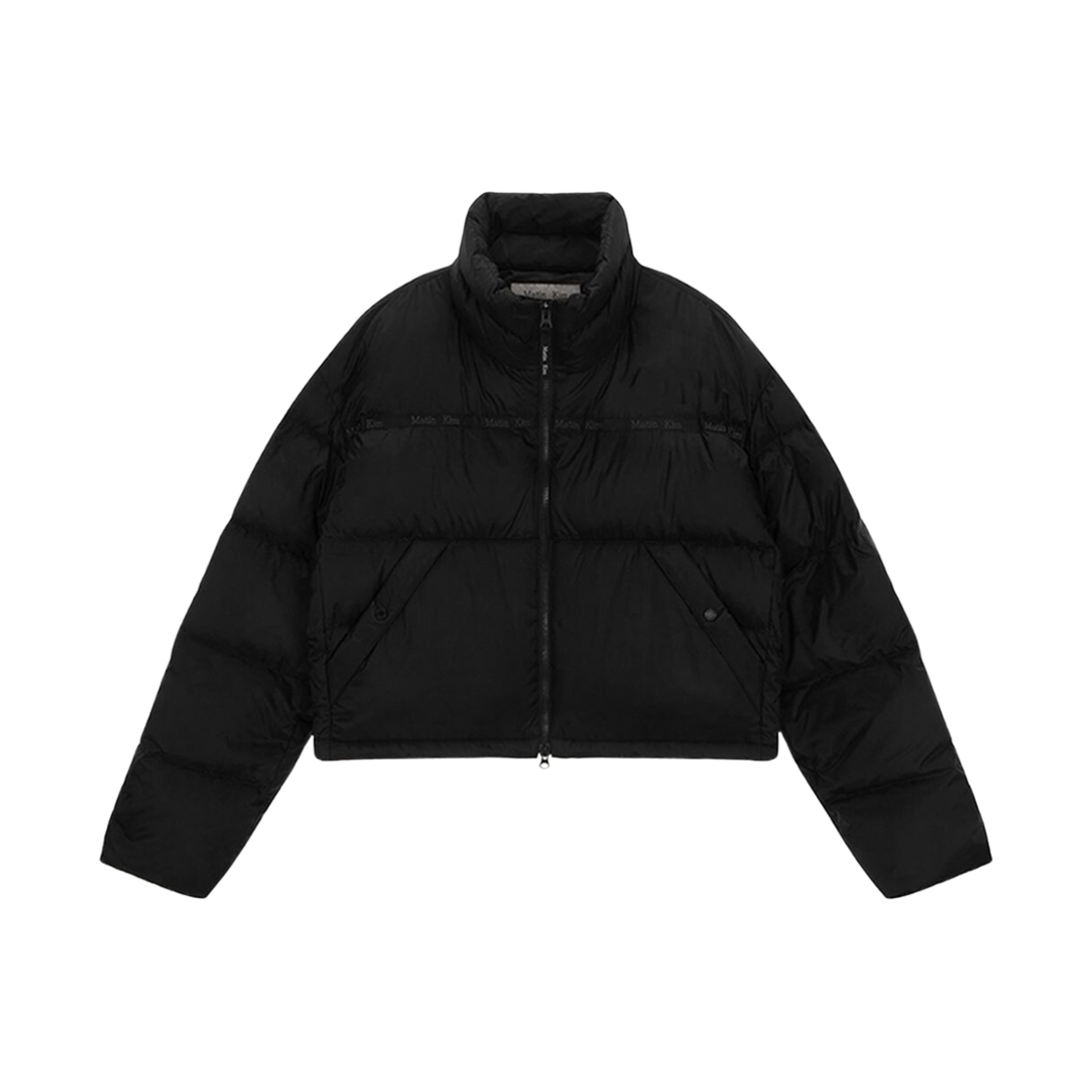 MK249ODW002MBB (W) Matin Kim Taping Puffer Down Jumper Black