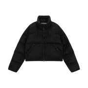 (W) Matin Kim Taping Puffer Down Jumper Black