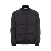 Stone Island 43232 Macro Ripstop Nylon Metal in Econyl Regenerated Nylon Down-TC Black - 23FW