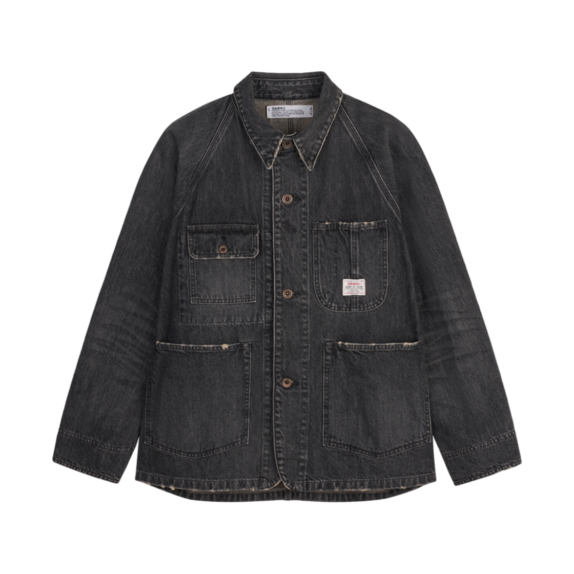 KM4DOTBDK04BK Dairiku Vintage Cover All Black - 24FW