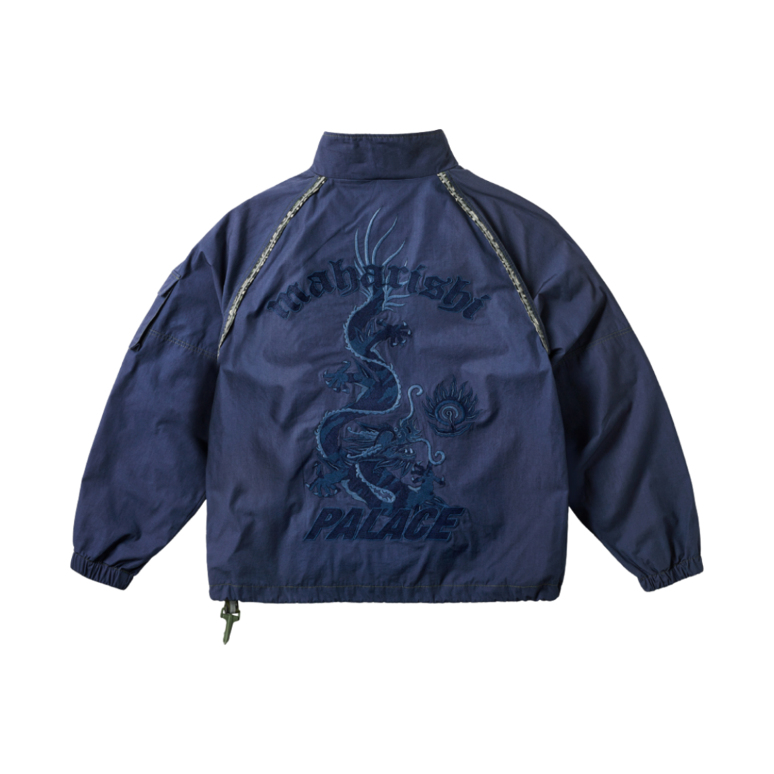 팔라스 x 마하리시 어시메트릭 트랙 자켓 블루 - 25SS(Palace x Maharishi Asymetric Track Jacket Blue - 25SS)
