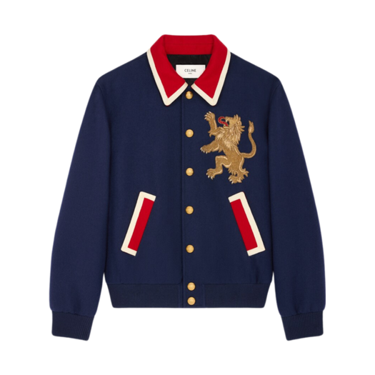 CELINE (セリーヌ) Teddy Jacket In Leopard Print Fleece With 