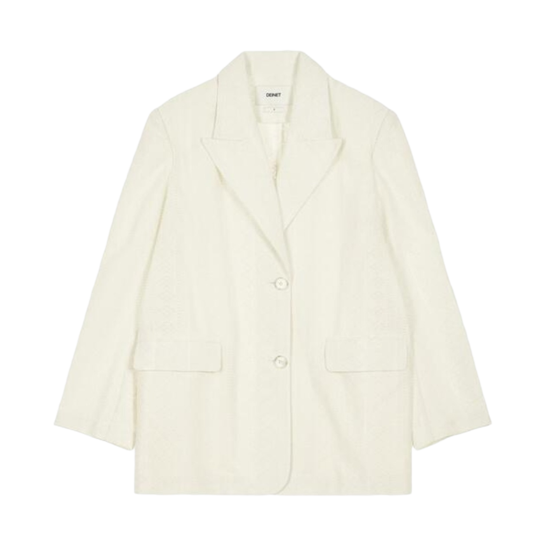 - (W) Deinet Lace Overfit Jacket in Ivory