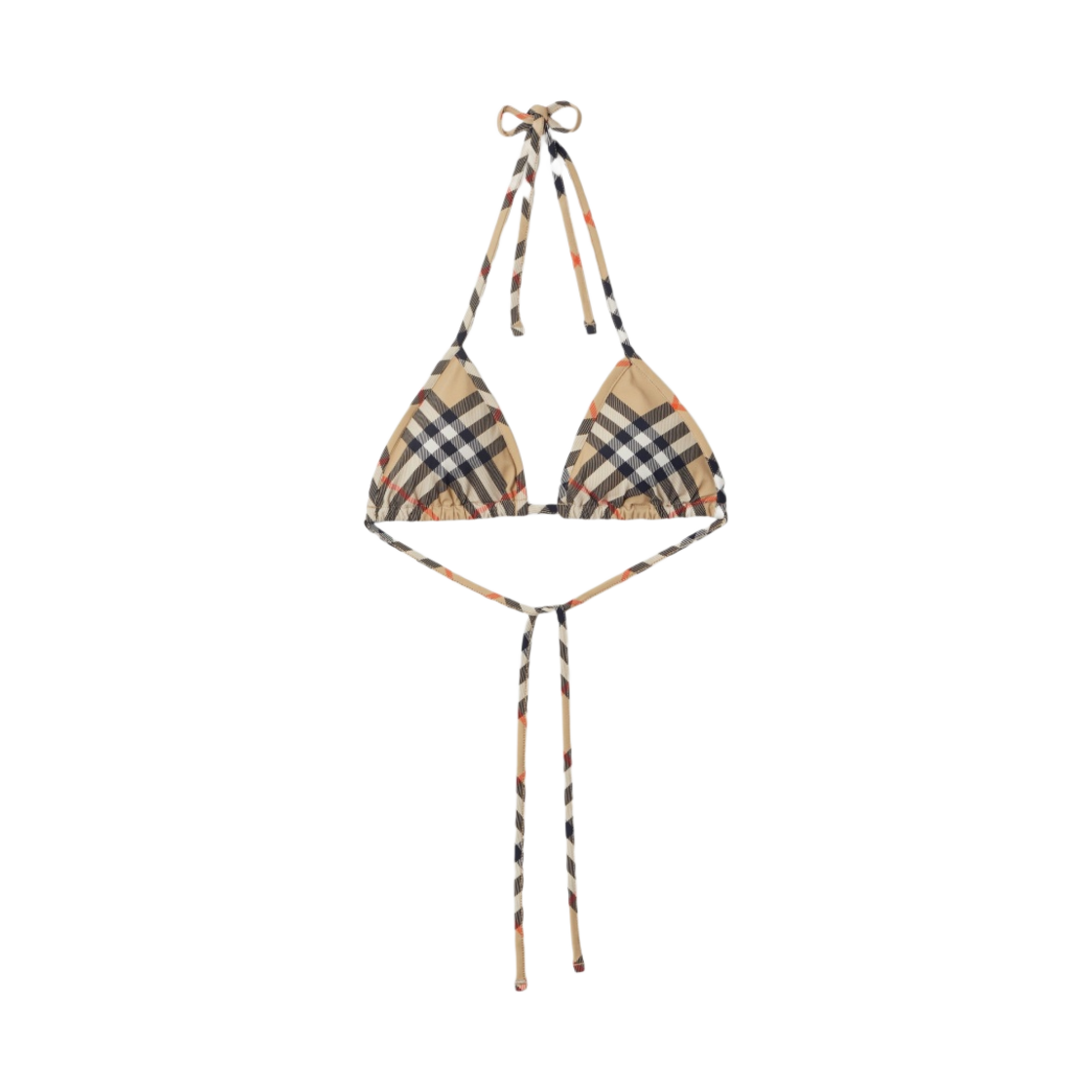 8087604 (W) Burberry Check Bikini Top Sand