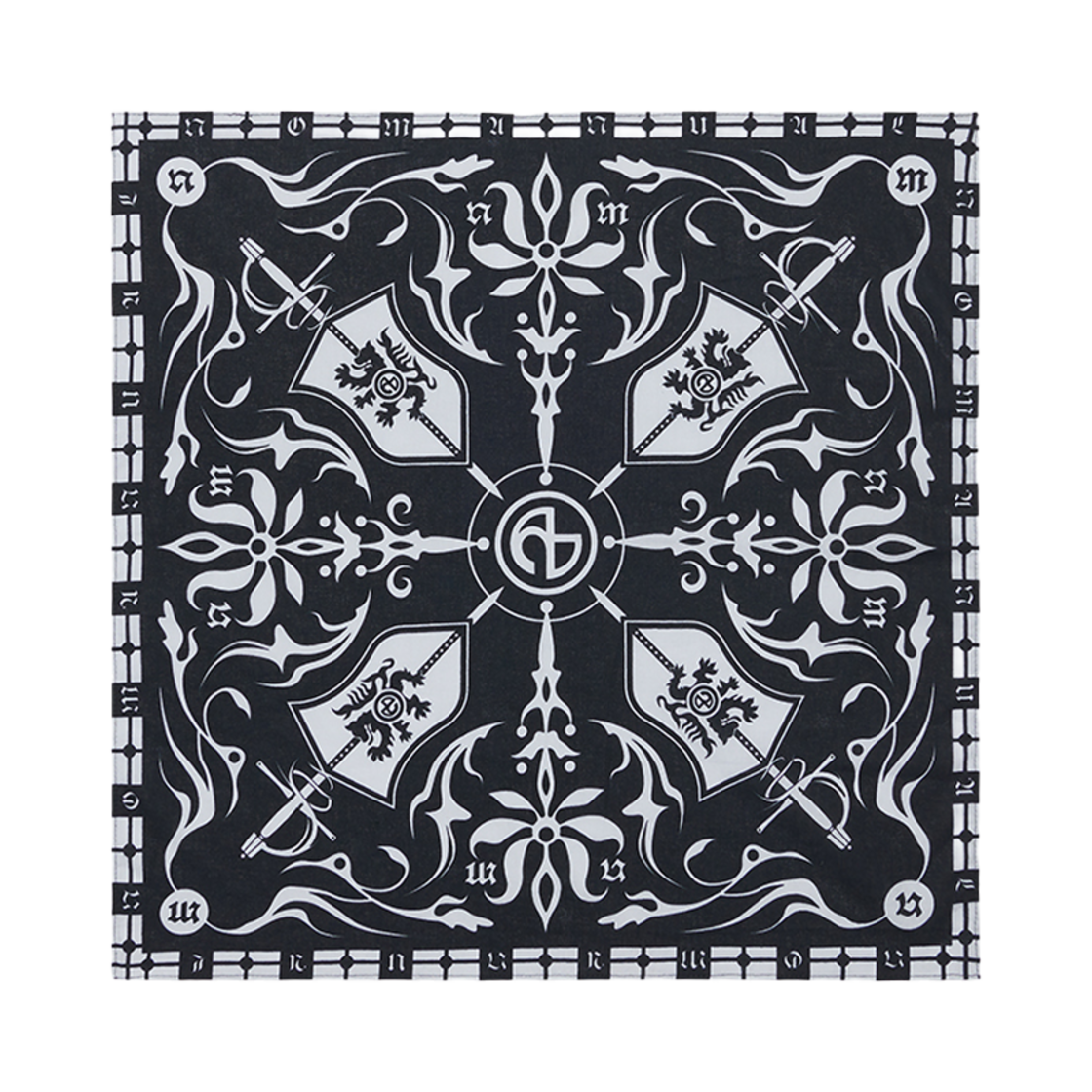 NMSS52AC10BLK NOMANUAL NM Emblem Bandana Black - 대표 이미지 #1
