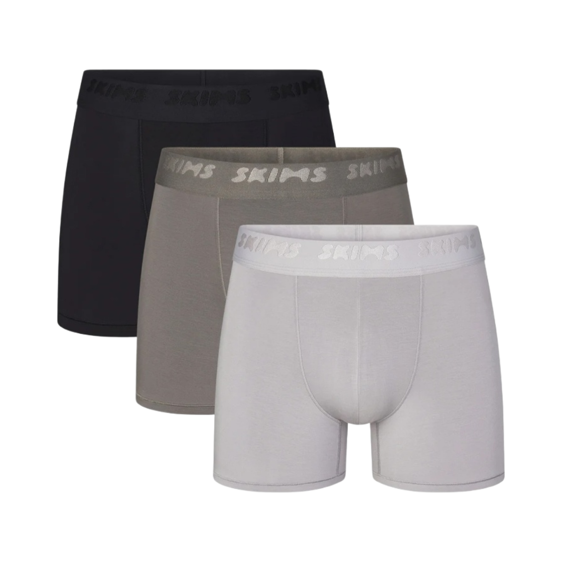 스킴스 스트레치 3 박서 브리프 3팩 건메탈 멀티(Skims Stretch 3 Boxer Brief 3-Pack Gunmetal Multi)