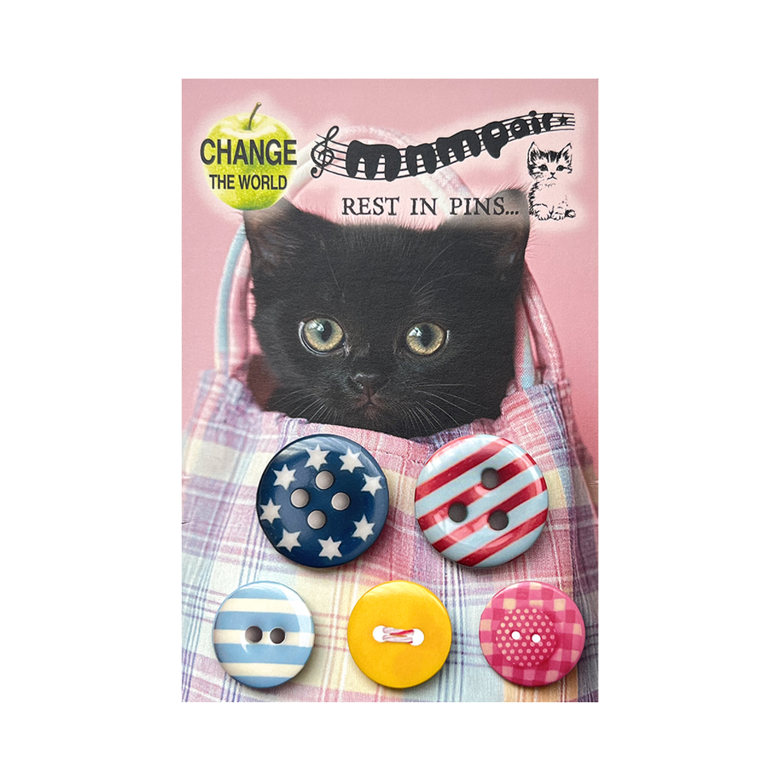 미니멀페어 핀 버튼 키티 패치(mnmpair Pin Button Kittypatch)