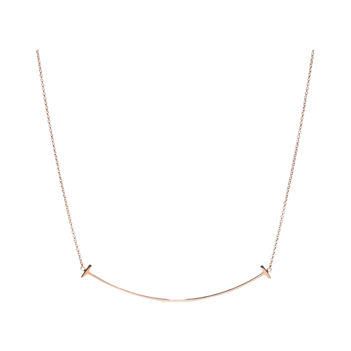 티파니 앤 코 티파니 T 스마일 펜던트 라지 로즈 골드(Tiffany & Co. Tiffany T Smile Pendant Large Rose Gold)