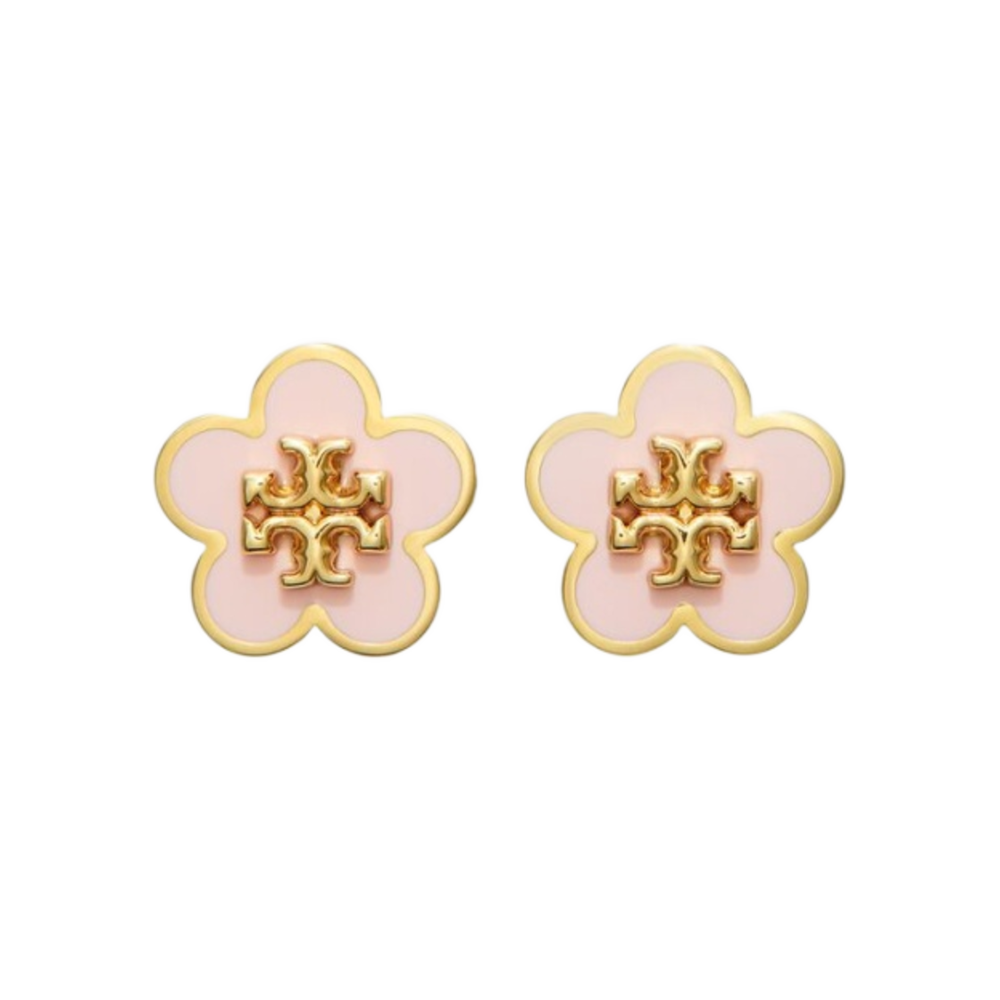 (W) 토리버치 키라 에나멜 플라워 스터드 이어링 토리 골드 오키드 핑크((W) Tory Burch Kira Enamel Flower Stud Earring Tory Gold Orchid Pink) - 1