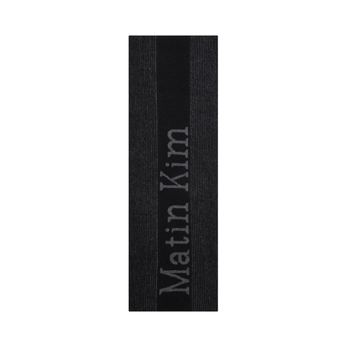 마뗑킴 마뗑 스트라이프 발라클라바 머플러 블랙 | Matin Kim