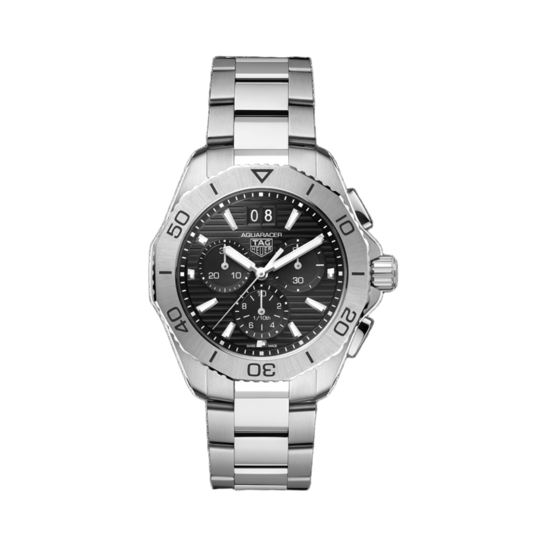 태그 호이어 아쿠아레이서 프로페셔널 200 쿼츠 크로노그래프 스틸 블랙(TAG Heuer Aquaracer Professional 200 Quartz Chronograph Steel Black)