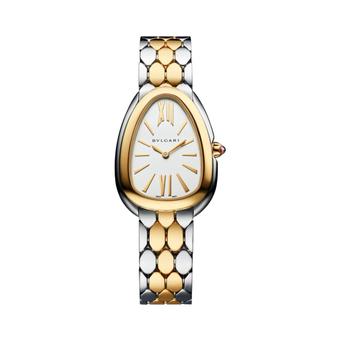 (W) 불가리 세르펜티 세두토리 33mm 워치 스테인리스 스틸 옐로우 골드((W) Bulgari Serpenti Sedutory 33mm Watch Stainless Steel Yellow Gold)