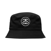 Stussy Deep Bucket Hat SS Link Black