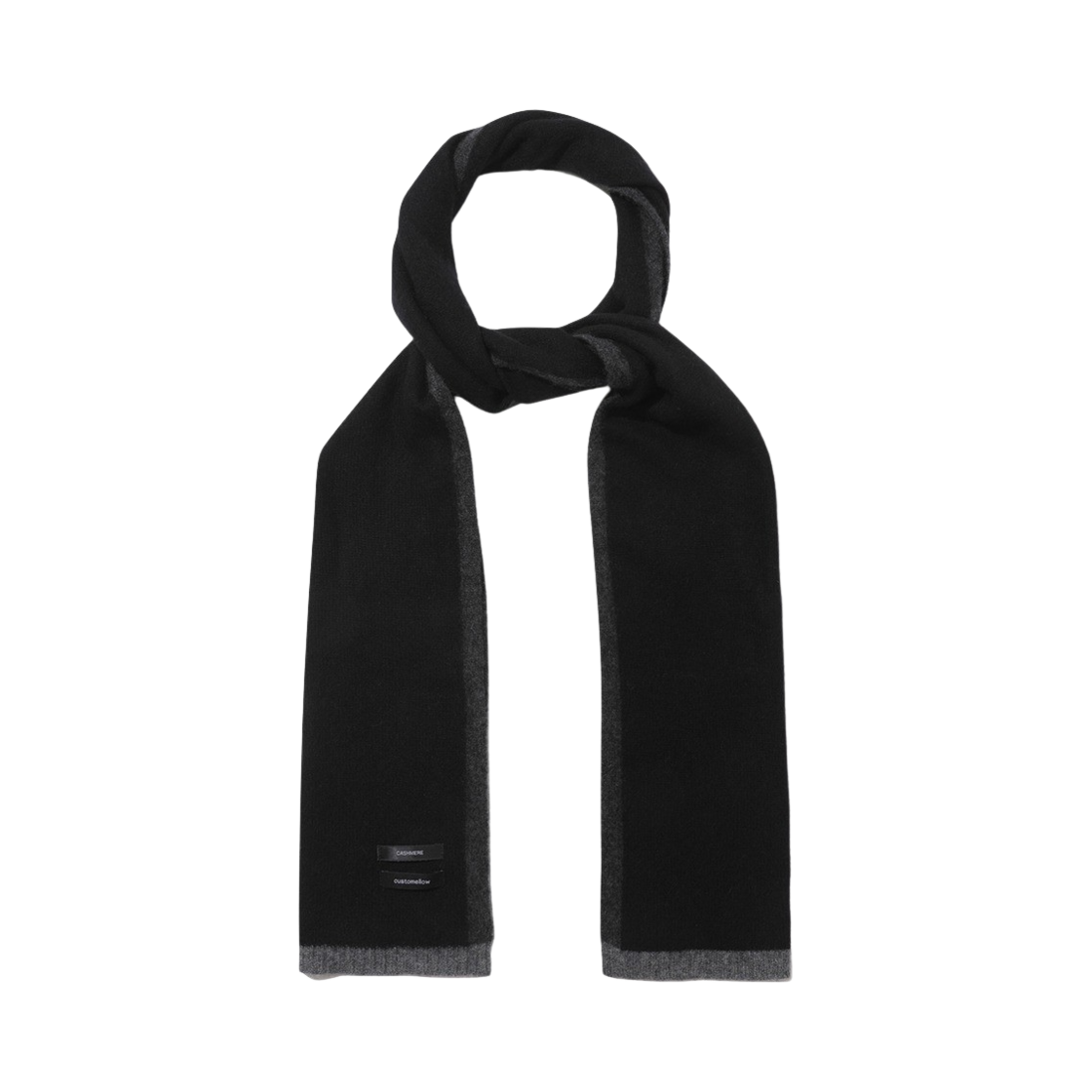 커스텀멜로우 캐시미어 머플러 블랙(Customellow Cashmere Muffler Black) - 1