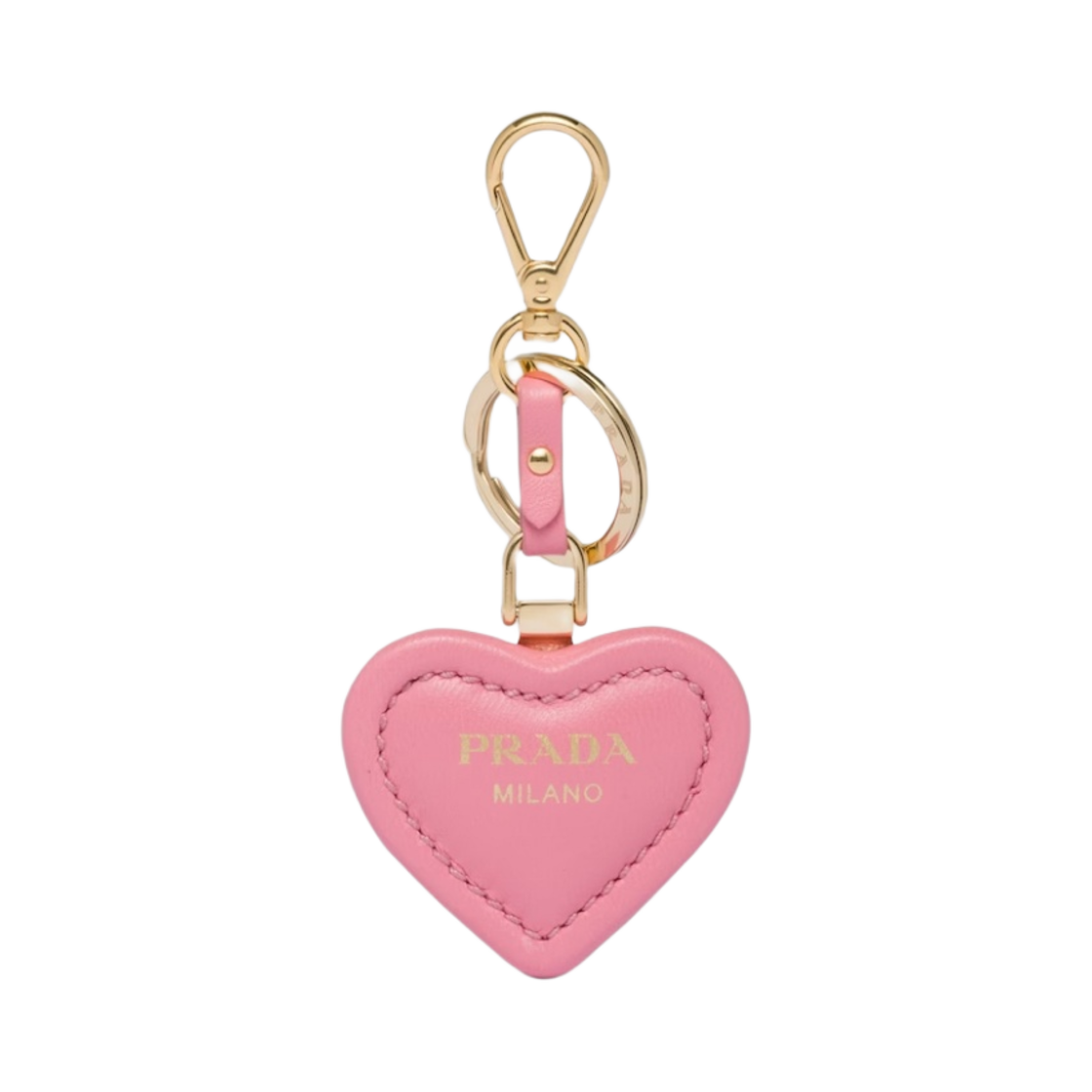 프라다 나파 레더 키링 제라늄 핑크(Prada Nappa Leather Keyring Geranium Pink) - 1