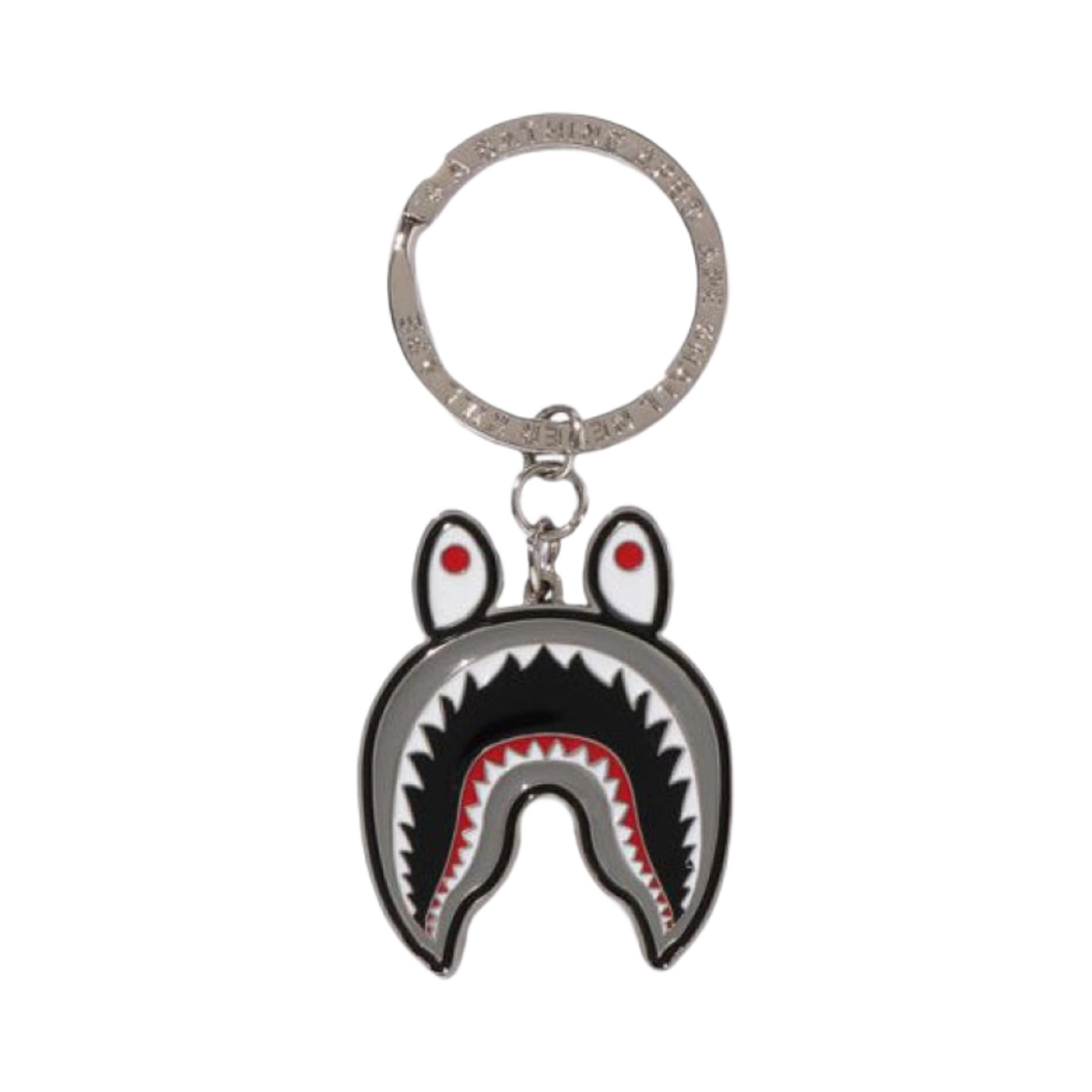 베이프 샤크 메탈 키체인 블랙(BAPE Shark Metal Keychain Black)