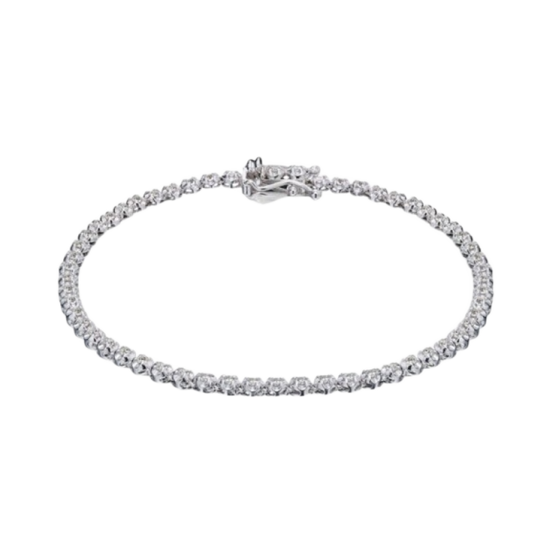 골든 듀 루이스 T-2 브레이슬릿 화이트 골드(Golden Dew Louis T-2 Bracelet White Gold)