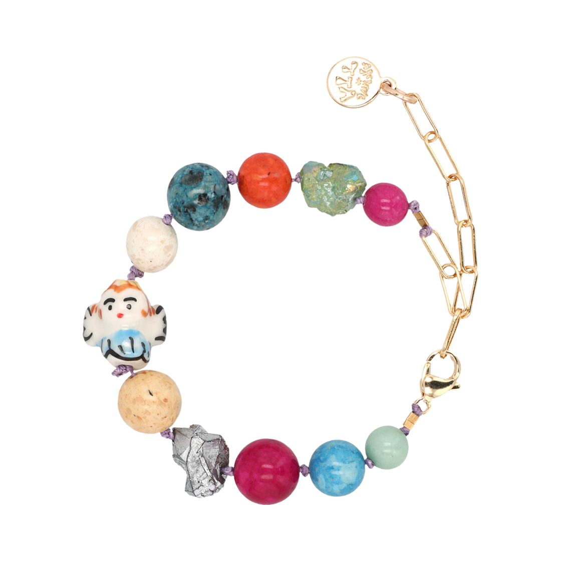 토우토우아카이브 할로 서클 팔찌 믹스(TOWTOW.ARCHIVE Halo Circle Bracelet Mix) - 1