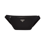 Prada Re-Nylon and Saffiano Leather Belt Bag Black