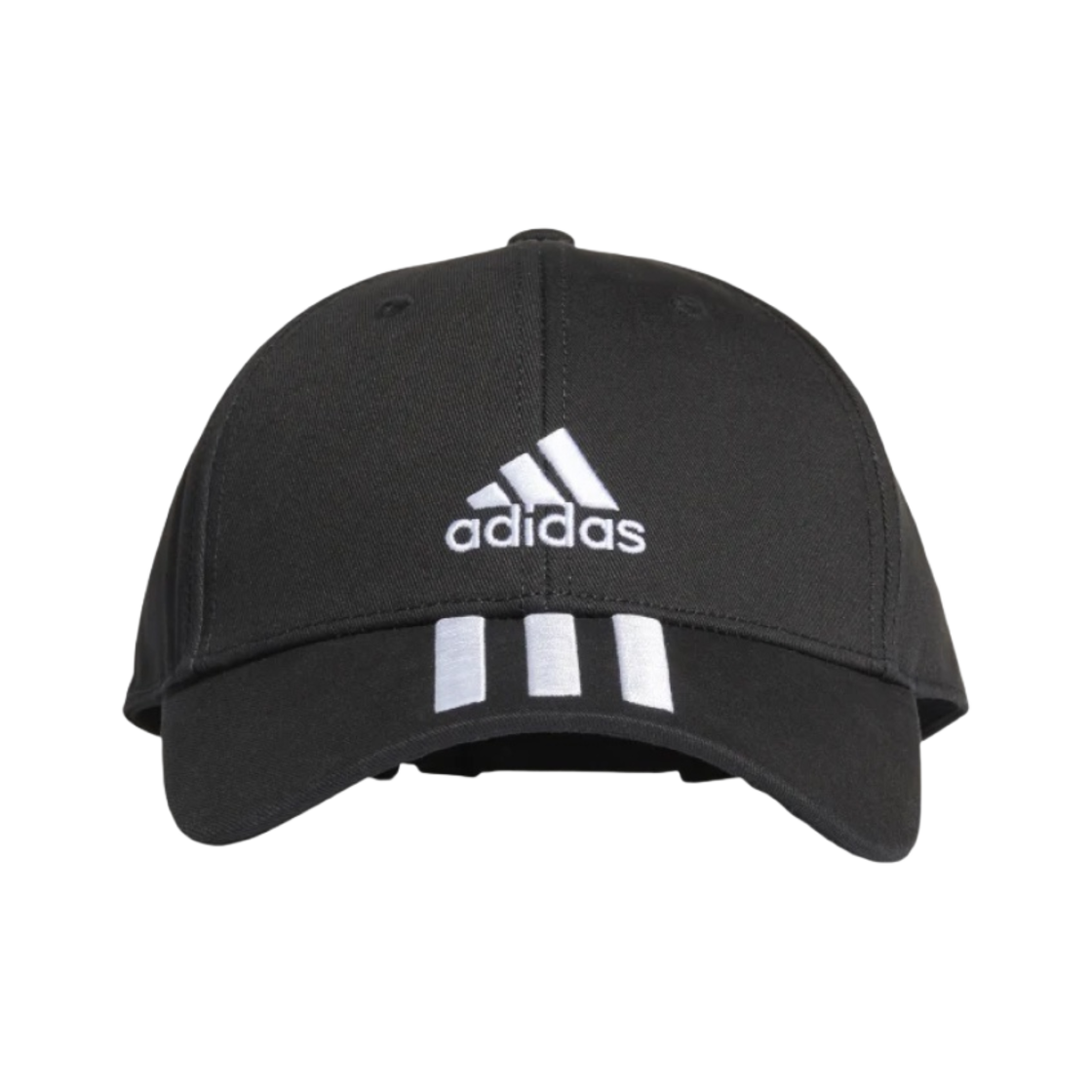 아디다스 삼선 코튼 베이스볼 캡 블랙(Adidas 3-Stripes Cotton Baseball Cap Black) - 1
