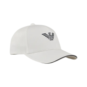 Emporio Armani Logo Print Ball Cap White