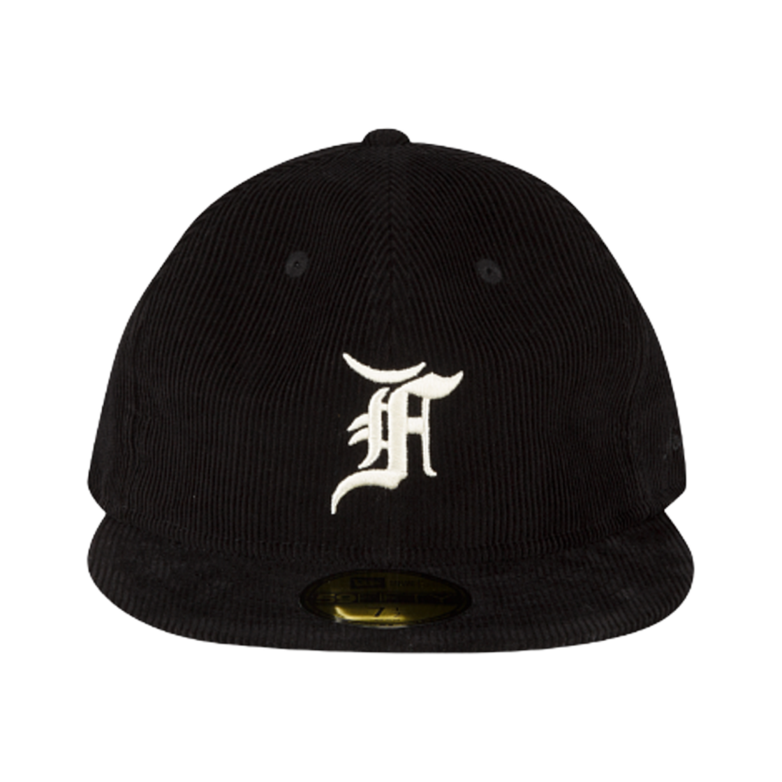 에센셜 x 뉴에라 코듀로이 59피프티 피티드 캡 블랙(Essentials x New Era Corduroy 59FIFTY Fitted Cap Black) - 2