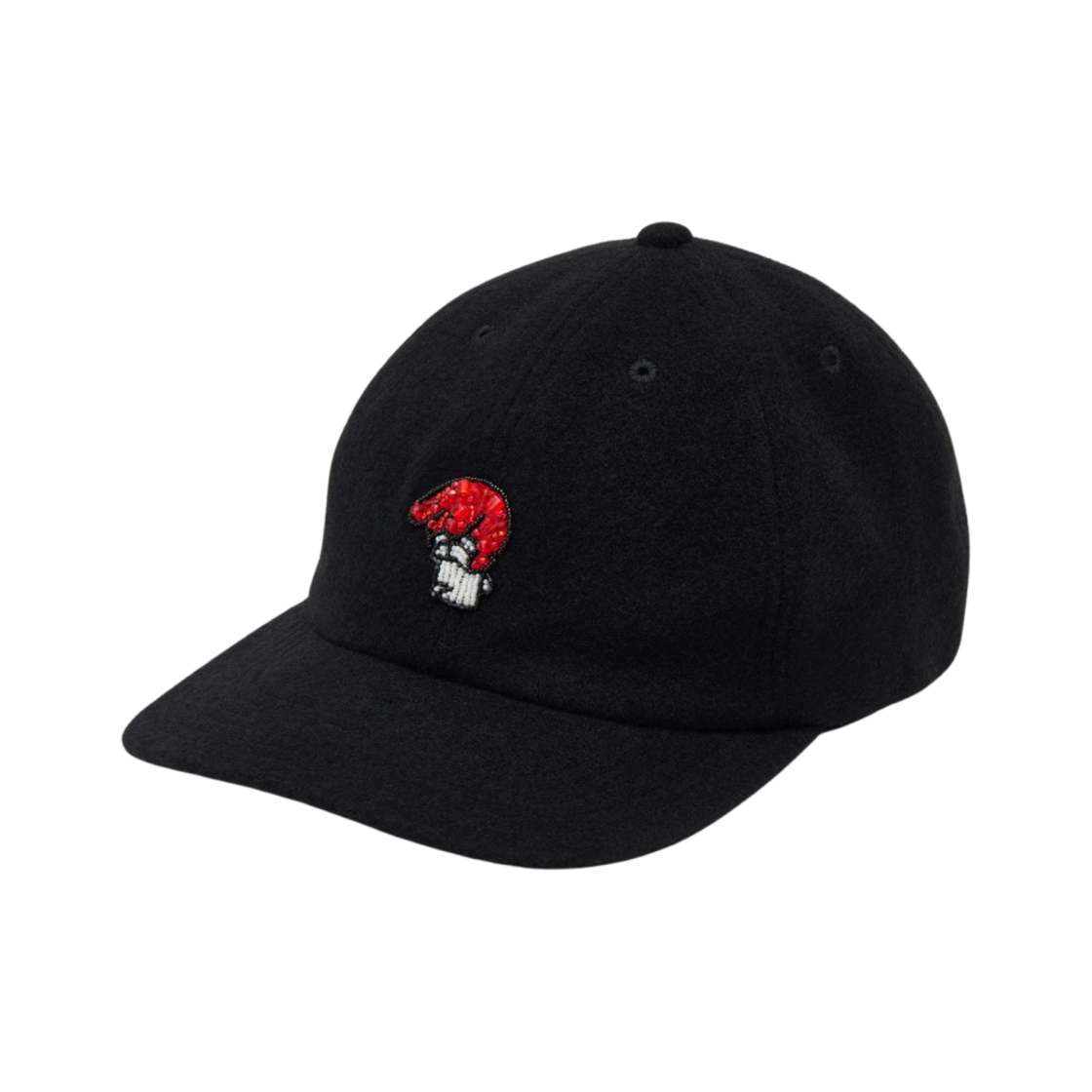 언더커버 x 산리오 UC2D8H01-2 마이 멜로디 울 베이스볼 캡 블랙(Undercover x Sanrio UC2D8H01-2 My Melody Wool Baseball Cap Black)