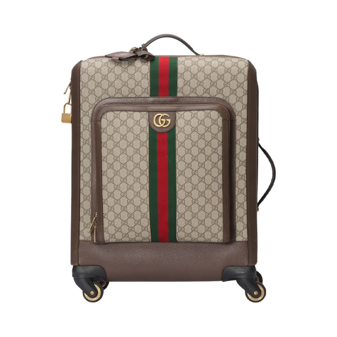 728347-96IWT-8745 Gucci Savoy Cabin Plus Trolley Beige Ebony Supreme
