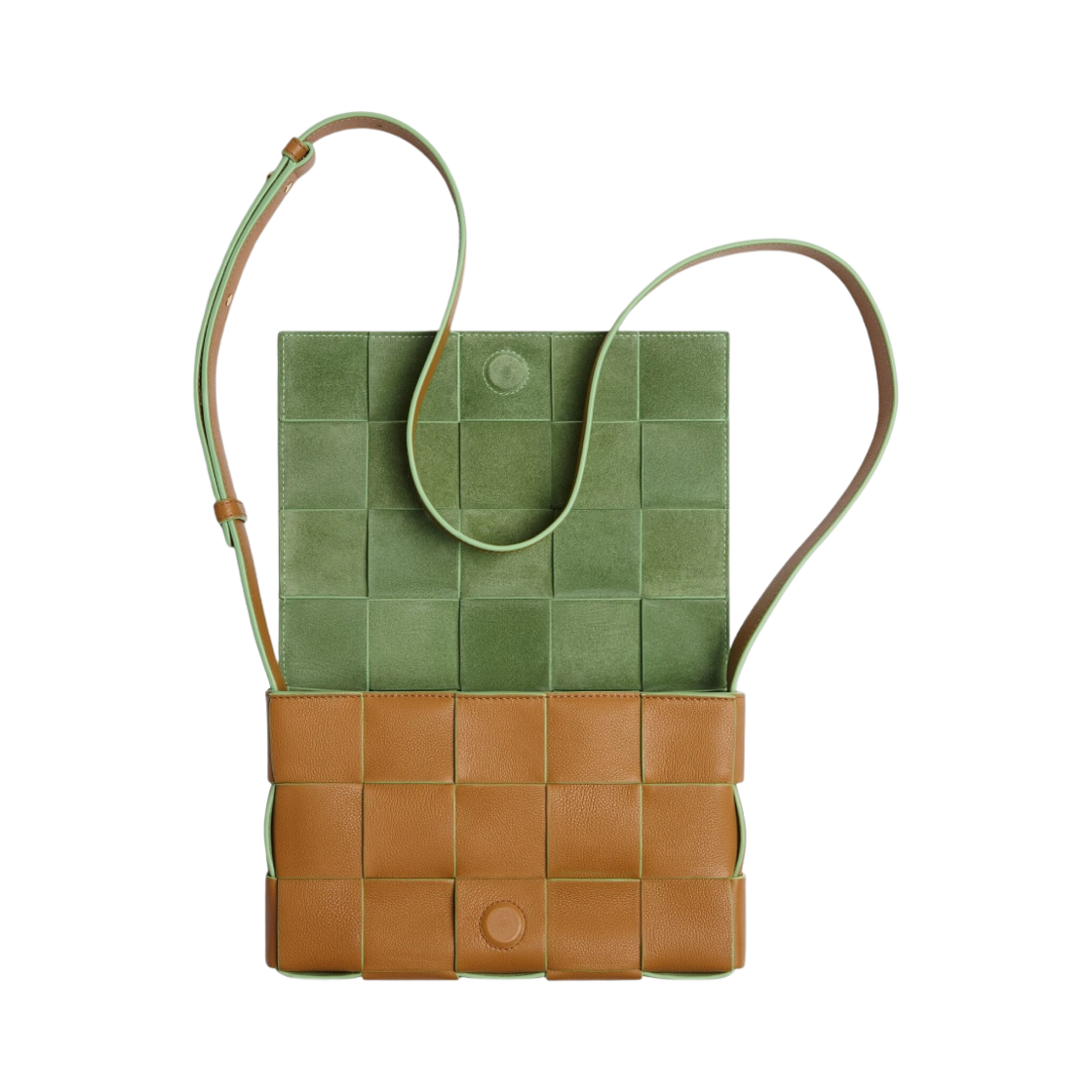 보테가 베네타 그레인드 레더 카세트 크로스바디백 카라멜 피스타치오(Bottega Veneta Grained Leather Cassette Crossbody Bag Caramel Pistachio) - 3
