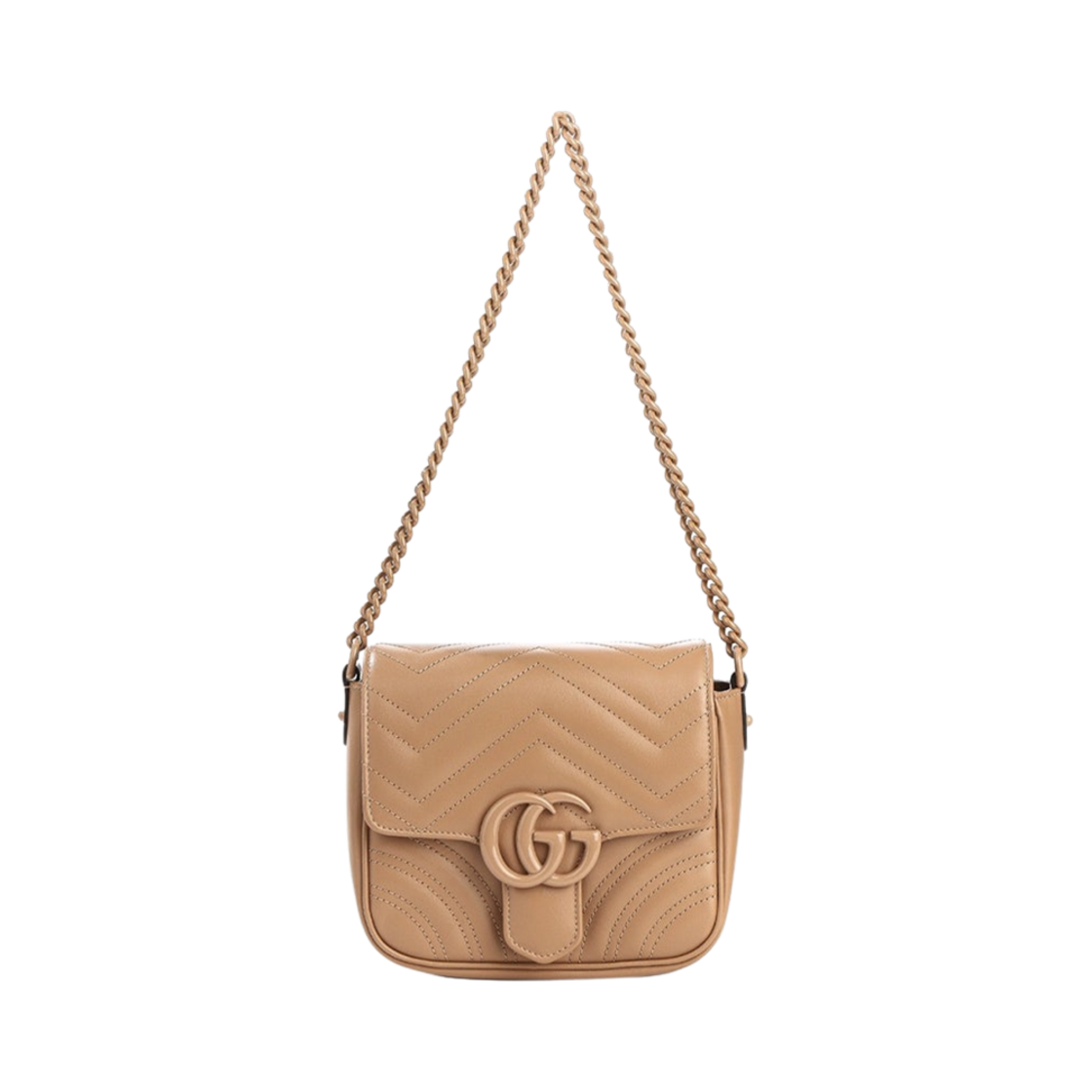 구찌 GG 퀼티드 크로스바디백 로즈 베이지(Gucci GG Quilted Crossbody Bag Rose Beige) - 2