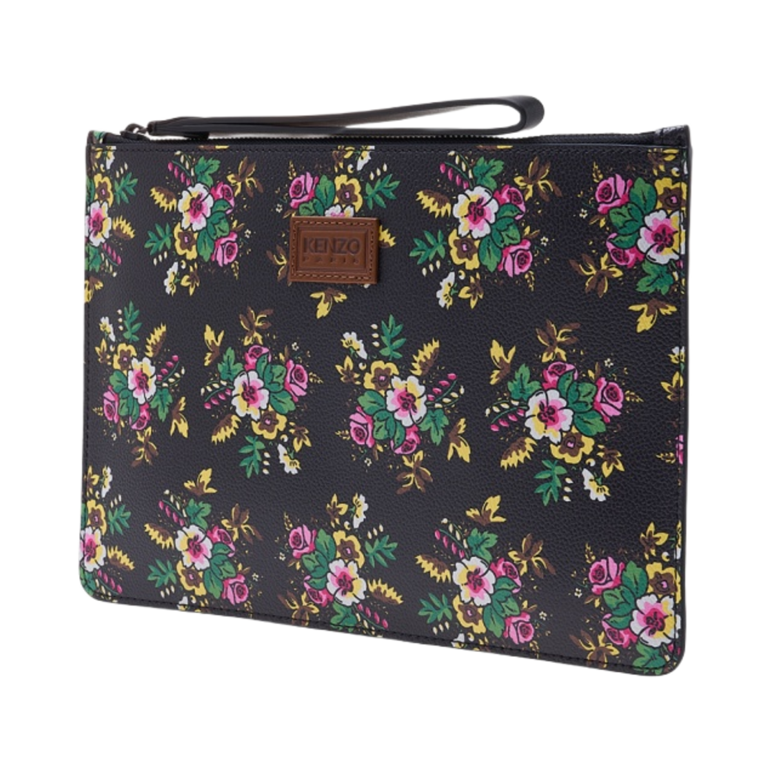 겐조 쿠리어 팝 부케 라지 파우치 블랙(Kenzo Courier Pop Bouquet Large Pouch Black) - 2
