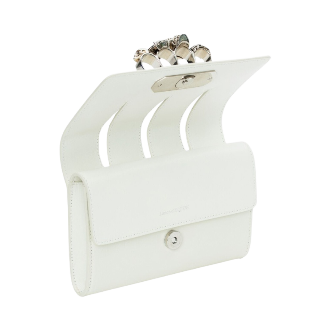알렉산더 맥퀸 슬래쉬 클러치 아이보리(Alexander McQueen Slash Clutch Ivory) - 4