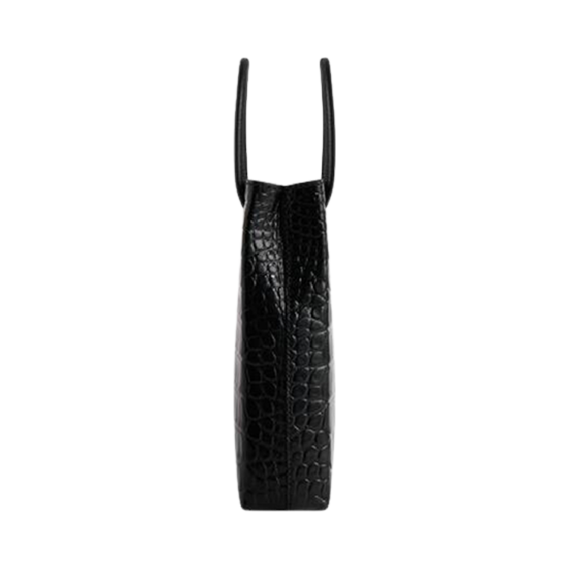 발렌시아가 라지 쇼핑 백 크로커다일 엠보스 블랙(Balenciaga Large Shopping Bag Crocodile Embossed Black) - 3
