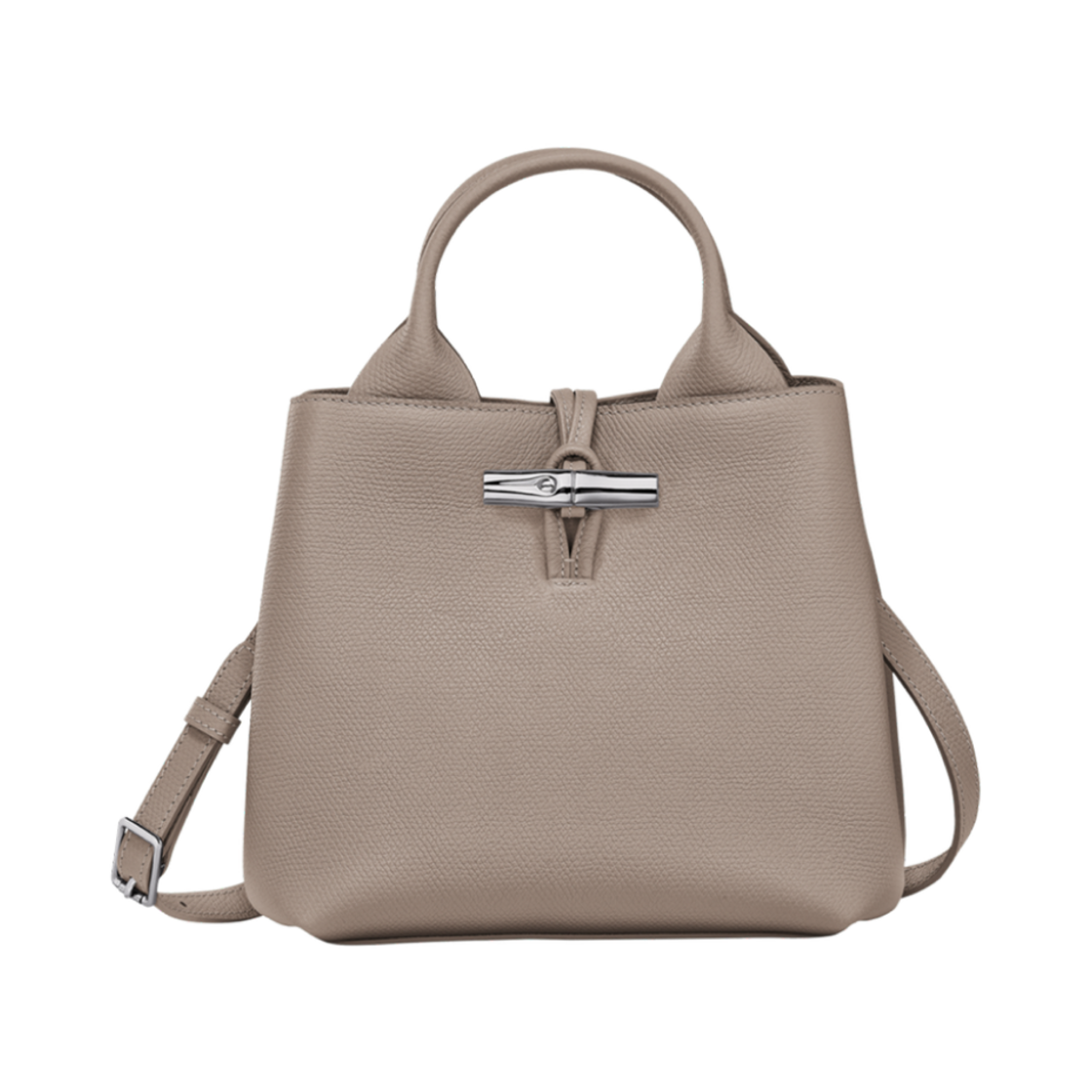 10273HFP266 Longchamp Le Roseau S Top Handbag Clay