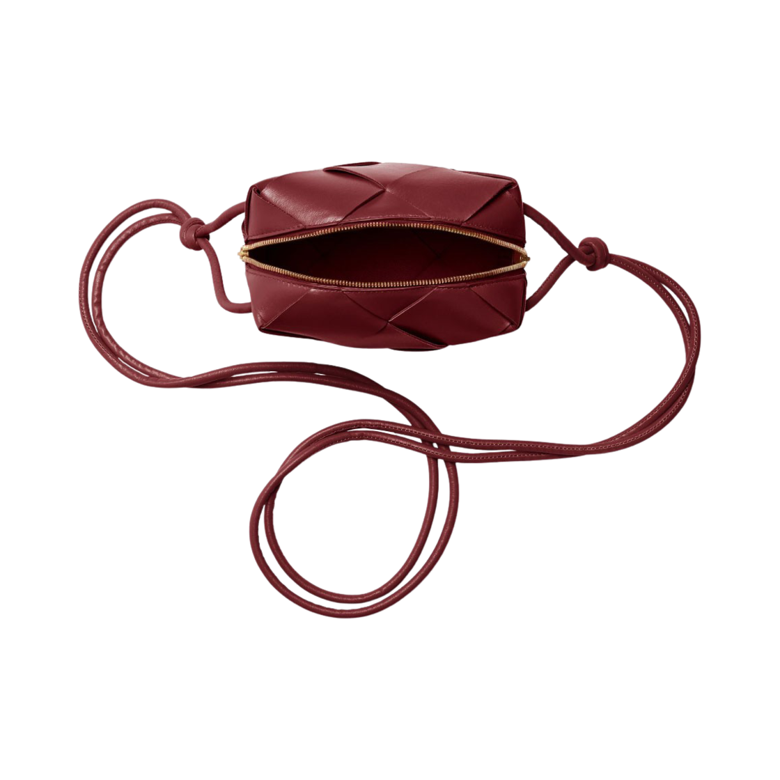 보테가 베네타 미니 카세트 카메라 백 보르도(Bottega Veneta Mini Cassette Camera Bag Bordeaux) - 4