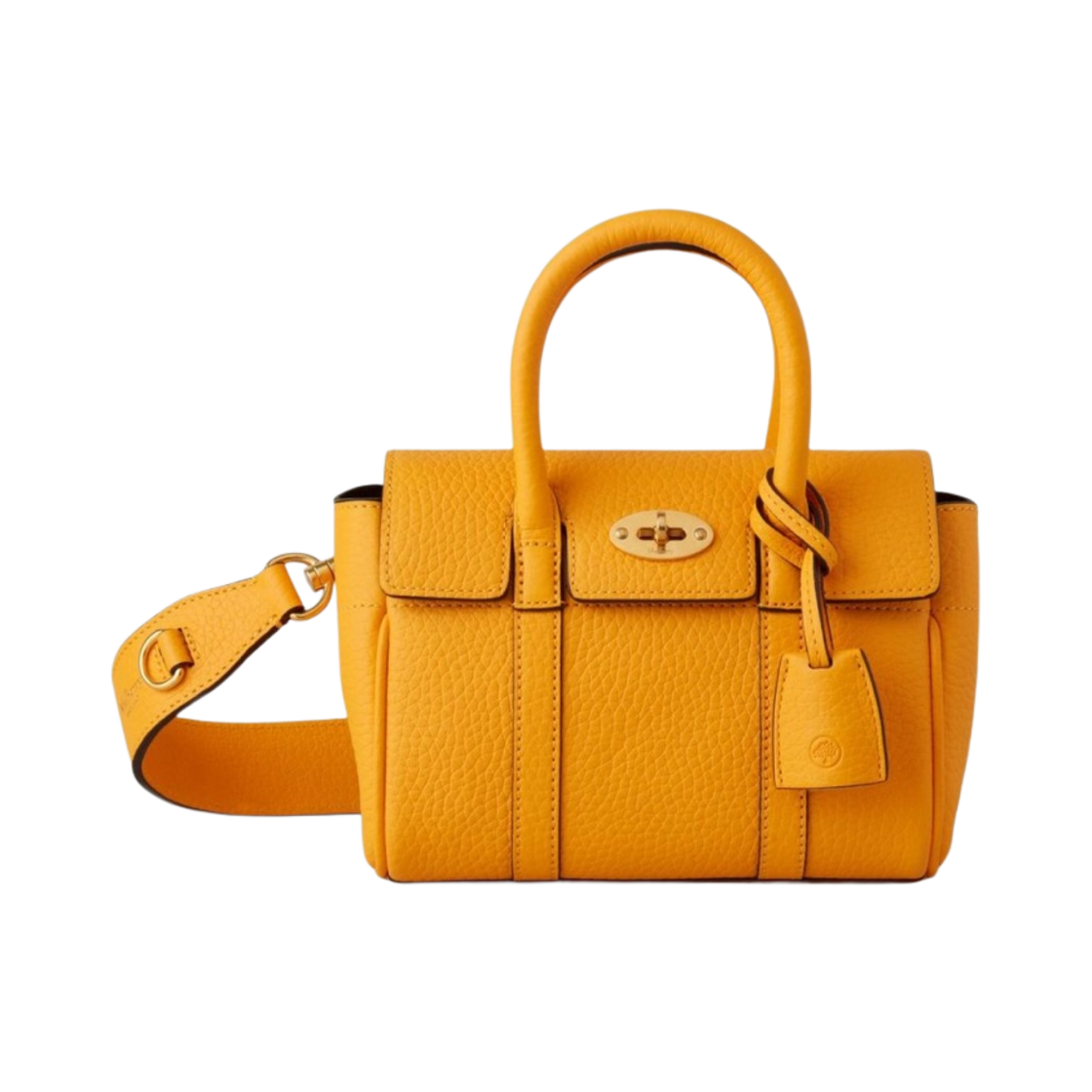 멀버리 헤비 그레인 미니 베이스워터 더블 옐로우(Mulberry Heavy Grain Mini Bayswater Double Yellow) - 1
