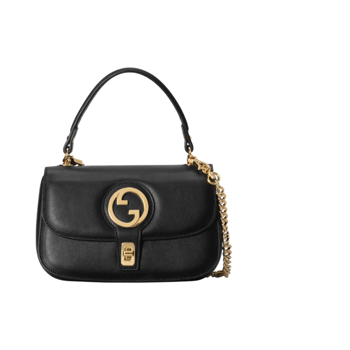 구찌 블론디 탑 핸들 백 블랙 레더(Gucci Blondie Top Handle Bag Black Leather) - 1