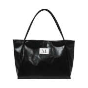 MUCENT Griek Leather Shoulder Bag Black