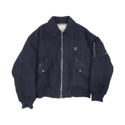 Wooyoungmi Tweed MA-1 Navy -24FW